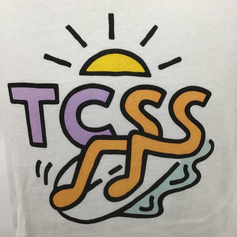 ティーシーエスエス TCSS Tシャツ 半袖 S ロゴ、文字 白 / ホワイト /  メンズ USED 古着 中古 10097897