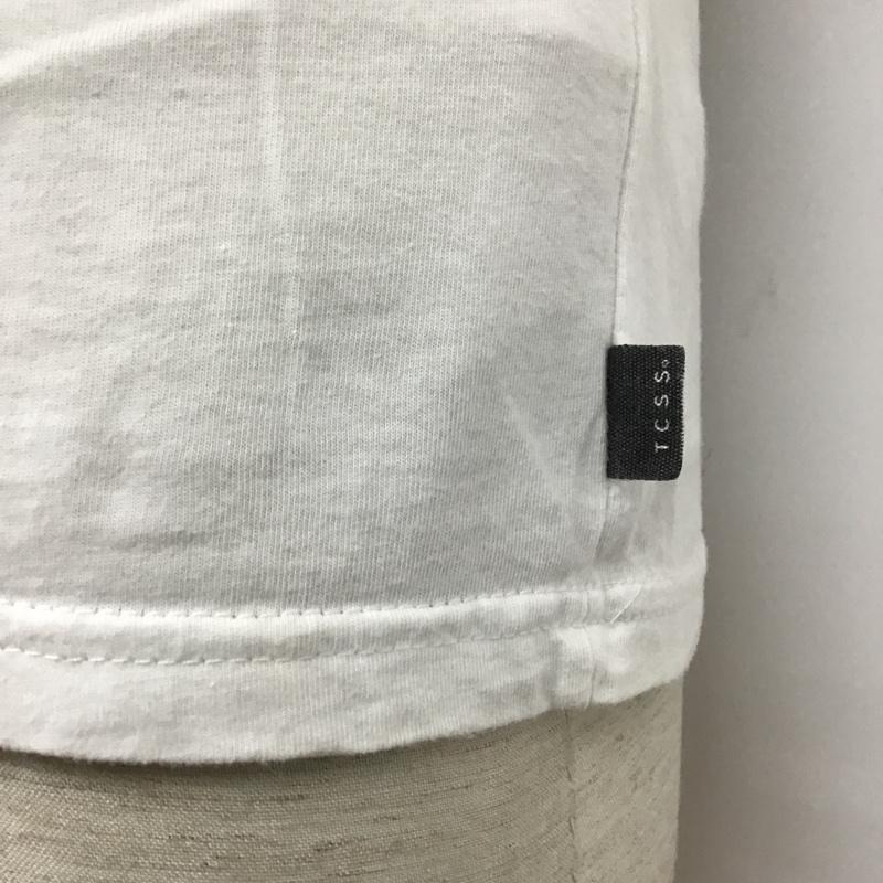 ティーシーエスエス TCSS Tシャツ 半袖 S ロゴ、文字 白 / ホワイト /  メンズ USED 古着 中古 10097897