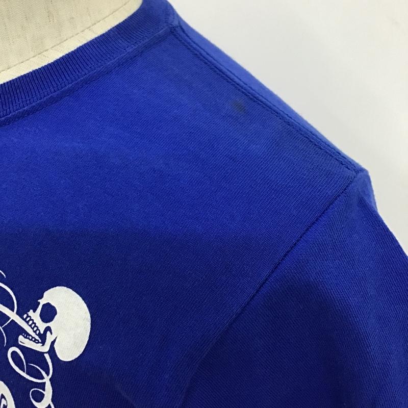 クリームソーダ CREAMSODA Tシャツ 半袖 TEMMYE クルーネック プリント S ロゴ、文字 青 / ブルー /  メンズ USED 古着 中古 10097898