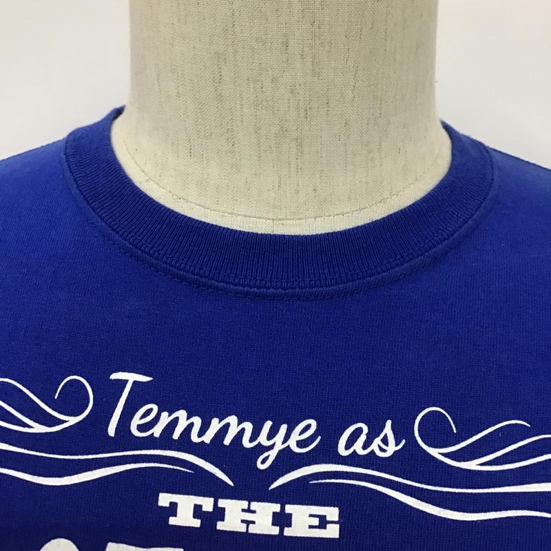 クリームソーダ CREAMSODA Tシャツ 半袖 TEMMYE クルーネック プリント S ロゴ、文字 青 / ブルー /  メンズ USED 古着 中古 10097898