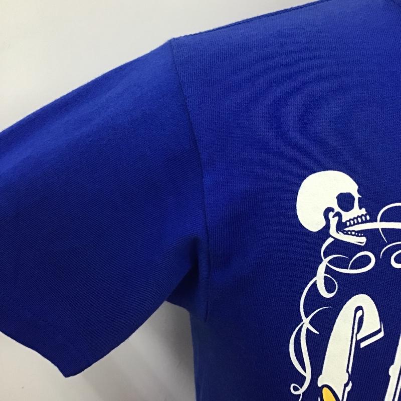 クリームソーダ CREAMSODA Tシャツ 半袖 TEMMYE クルーネック プリント S ロゴ、文字 青 / ブルー /  メンズ USED 古着 中古 10097898