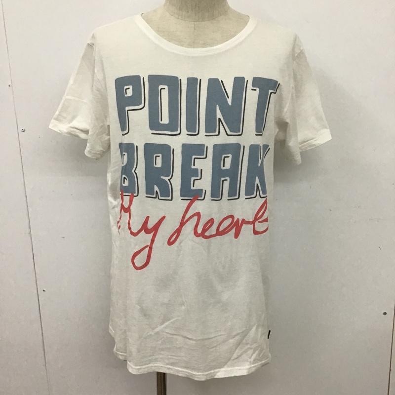 ティーシーエスエス TCSS Tシャツ 半袖 クルーネック S ロゴ、文字 白 / ホワイト /  メンズ USED 古着 中古 10097899