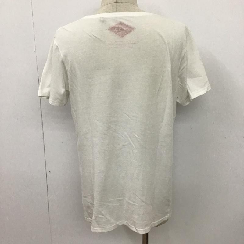 ティーシーエスエス TCSS Tシャツ 半袖 クルーネック S ロゴ、文字 白 / ホワイト /  メンズ USED 古着 中古 10097899