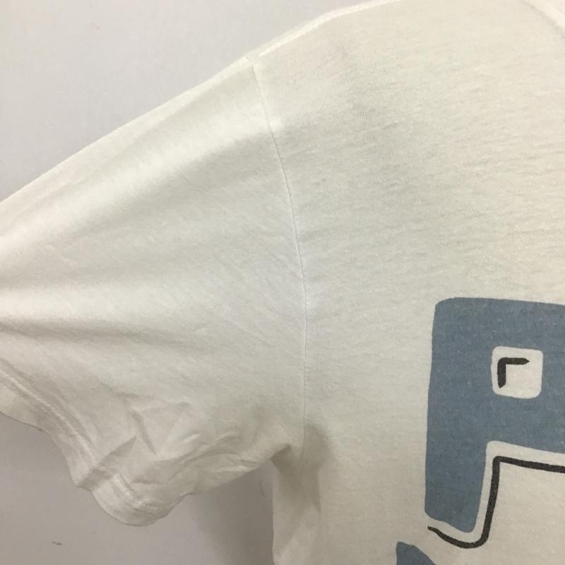 ティーシーエスエス TCSS Tシャツ 半袖 クルーネック S ロゴ、文字 白 / ホワイト /  メンズ USED 古着 中古 10097899