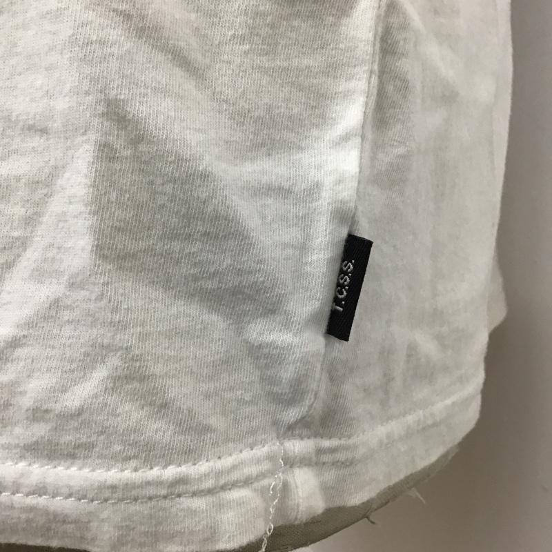 ティーシーエスエス TCSS Tシャツ 半袖 クルーネック S ロゴ、文字 白 / ホワイト /  メンズ USED 古着 中古 10097899