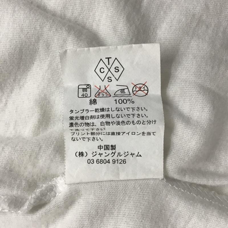 ティーシーエスエス TCSS Tシャツ 半袖 クルーネック S ロゴ、文字 白 / ホワイト /  メンズ USED 古着 中古 10097899