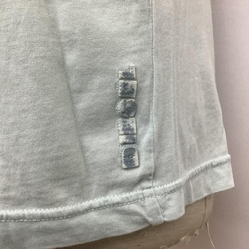 ディーゼル DIESEL Tシャツ 半袖 クルーネック L ロゴ、文字 水色 / ライトブルー /  メンズ USED 古着 中古 10097901