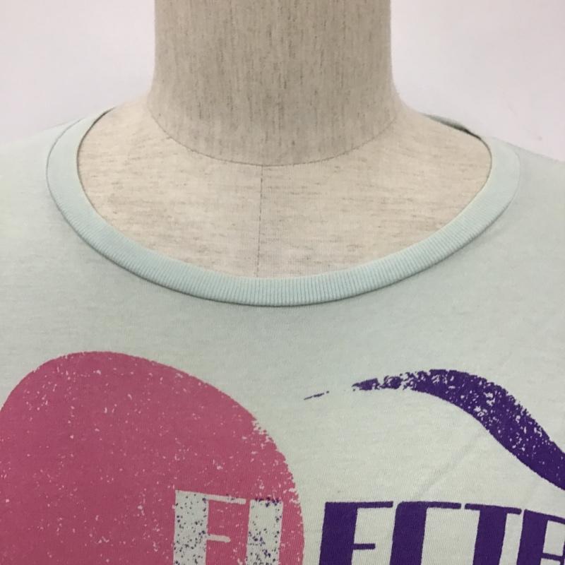 ディーゼル DIESEL Tシャツ 半袖 クルーネック L ロゴ、文字 水色 / ライトブルー /  メンズ USED 古着 中古 10097901