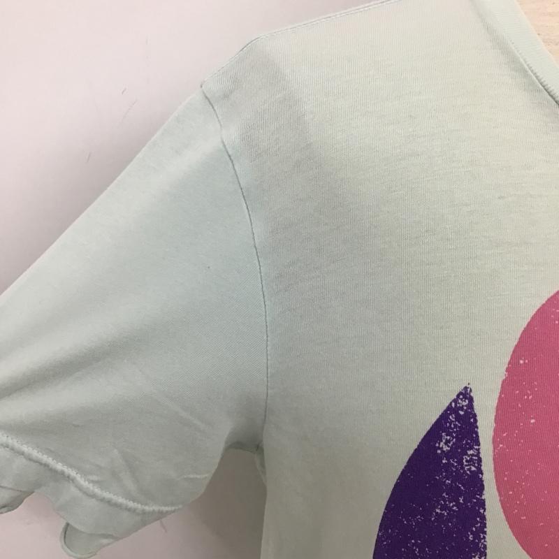 ディーゼル DIESEL Tシャツ 半袖 クルーネック L ロゴ、文字 水色 / ライトブルー /  メンズ USED 古着 中古 10097901