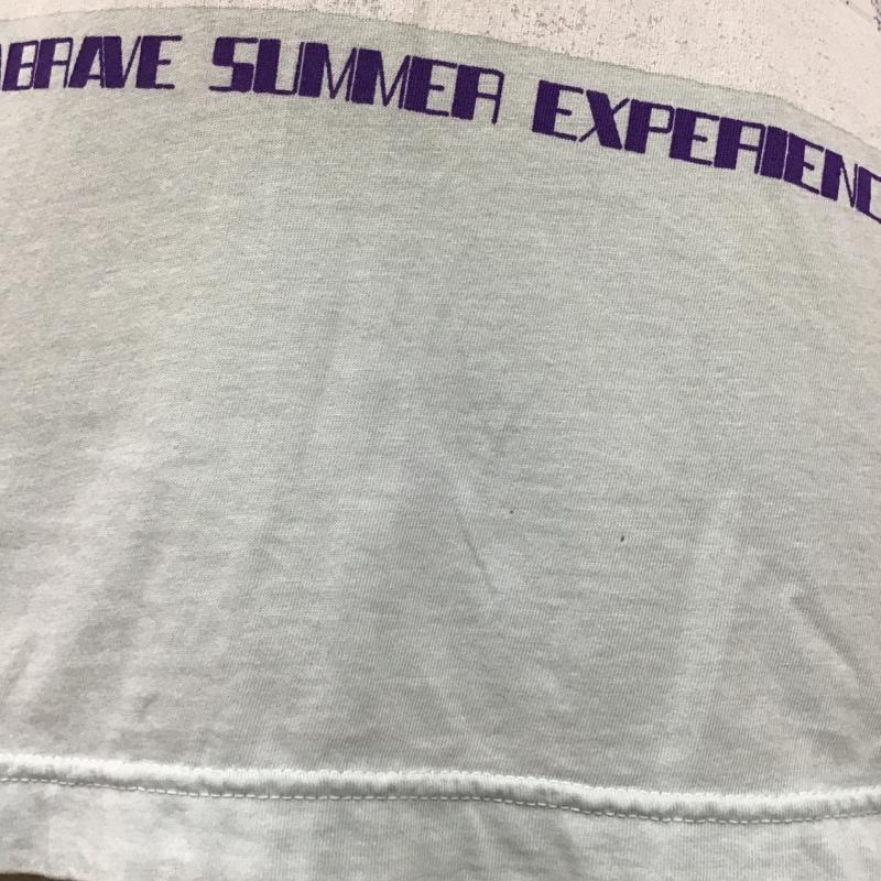 ディーゼル DIESEL Tシャツ 半袖 クルーネック L ロゴ、文字 水色 / ライトブルー /  メンズ USED 古着 中古 10097901