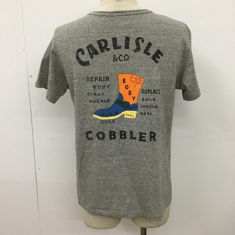 クーティープロダクションズ COOTIE PRODUCTIONS Tシャツ 半袖 ブーツ柄 バックプリント M ロゴ、文字 灰 / グレー /  メンズ USED 古着 中古 10097904