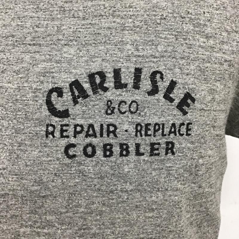 クーティープロダクションズ COOTIE PRODUCTIONS Tシャツ 半袖 ブーツ柄 バックプリント M ロゴ、文字 灰 / グレー /  メンズ USED 古着 中古 10097904