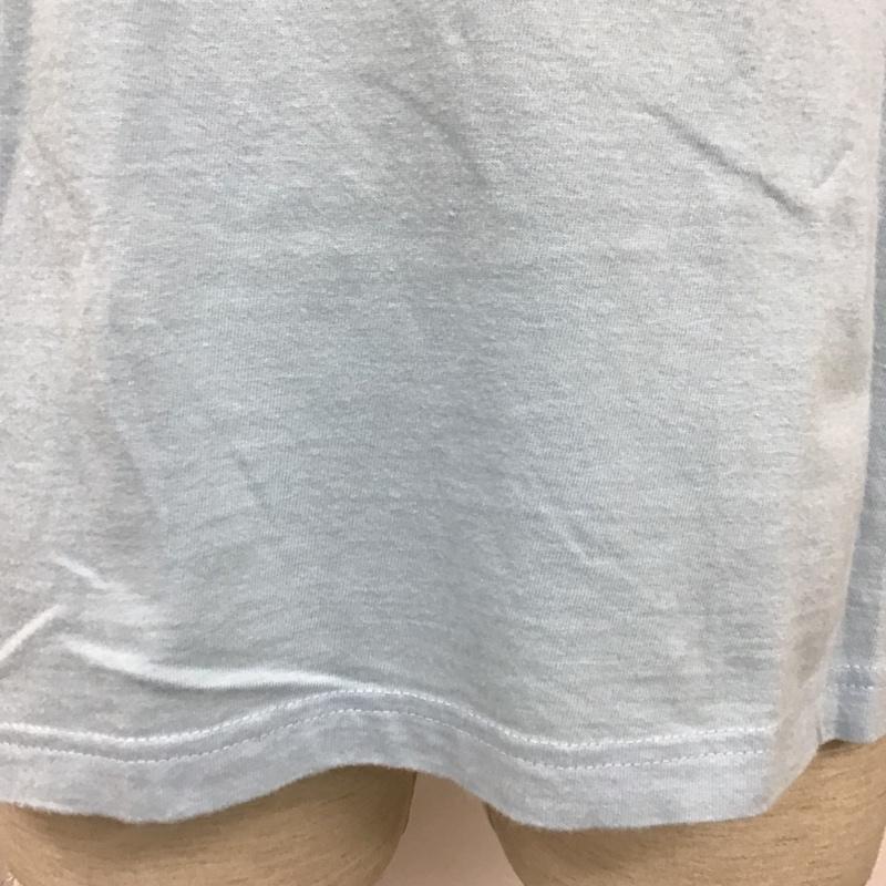 ロイヤル roial Tシャツ 半袖 フォトプリント クルーネック L ロゴ、文字 水色 / ライトブルー /  メンズ USED 古着 中古 10097905