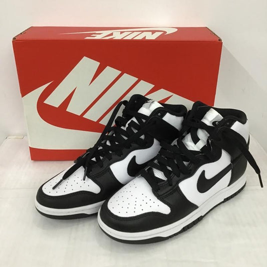 ナイキ NIKE スニーカー スニーカー DD1399 105 DUNK HI RETRO 26cm 箱有 26.0cm ロゴ、文字 白 / ホワイト / X 黒 / ブラック /  メンズ USED 古着 中古 10097912