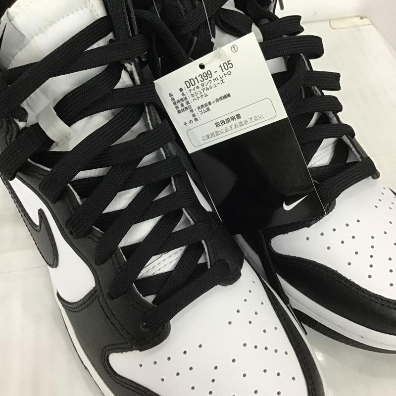 ナイキ NIKE スニーカー スニーカー DD1399 105 DUNK HI RETRO 26cm 箱有 26.0cm ロゴ、文字 白 / ホワイト / X 黒 / ブラック /  メンズ USED 古着 中古 10097912