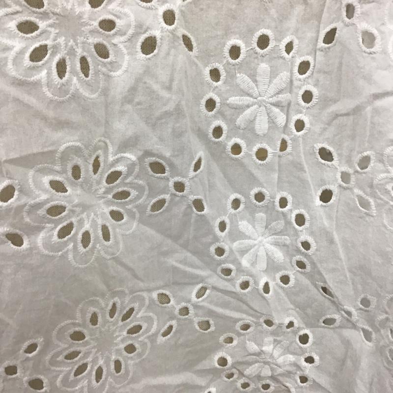 サマンサモスモス Samansa Mos2 カットソー 半袖 半袖カットソー Vネック 総柄 花柄 ノースリーブカットソー FREE 花柄 白 / ホワイト /  レディース USED 古着 中古 10097940