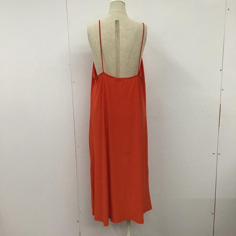 ザラ ZARA ワンピース ロングスカート キャミワンピース ノースリーブワンピース ロングワンピース L 無地 橙 / オレンジ /  レディース USED 古着 中古 10097942