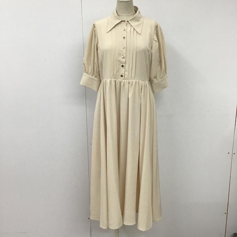 トルテ TORTE ワンピース ロングスカート 4224023100 フロントプリーツ M 無地 アイボリー / アイボリー /  レディース USED 古着 中古 10097946