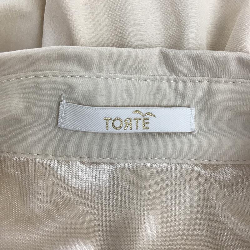 トルテ TORTE ワンピース ロングスカート 4224023100 フロントプリーツ M 無地 アイボリー / アイボリー /  レディース USED 古着 中古 10097946