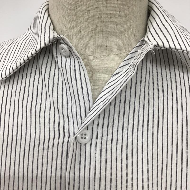 レッドキャップ RED KAP シャツ、ブラウス 半袖 ワークシャツ M ストライプ 白 / ホワイト / X 紺 / ネイビー /  メンズ USED 古着 中古 10097962