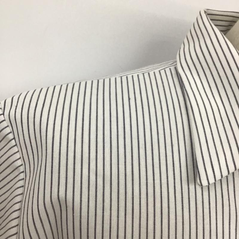 レッドキャップ RED KAP シャツ、ブラウス 半袖 ワークシャツ M ストライプ 白 / ホワイト / X 紺 / ネイビー /  メンズ USED 古着 中古 10097962