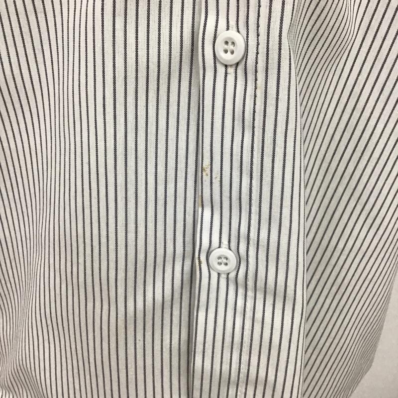 レッドキャップ RED KAP シャツ、ブラウス 半袖 ワークシャツ M ストライプ 白 / ホワイト / X 紺 / ネイビー /  メンズ USED 古着 中古 10097962