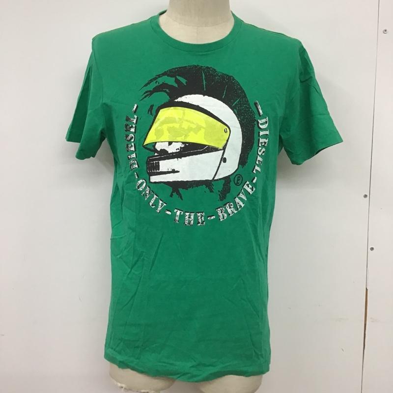 ディーゼル DIESEL Tシャツ 半袖 M プリント 緑 / グリーン /  メンズ USED 古着 中古 10097976