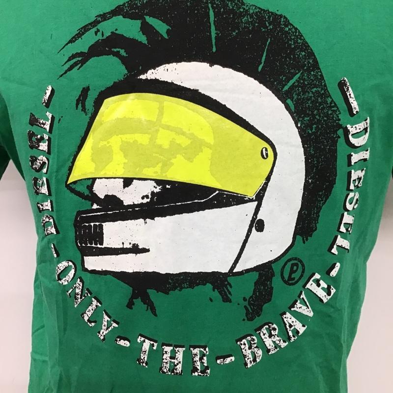 ディーゼル DIESEL Tシャツ 半袖 M プリント 緑 / グリーン /  メンズ USED 古着 中古 10097976