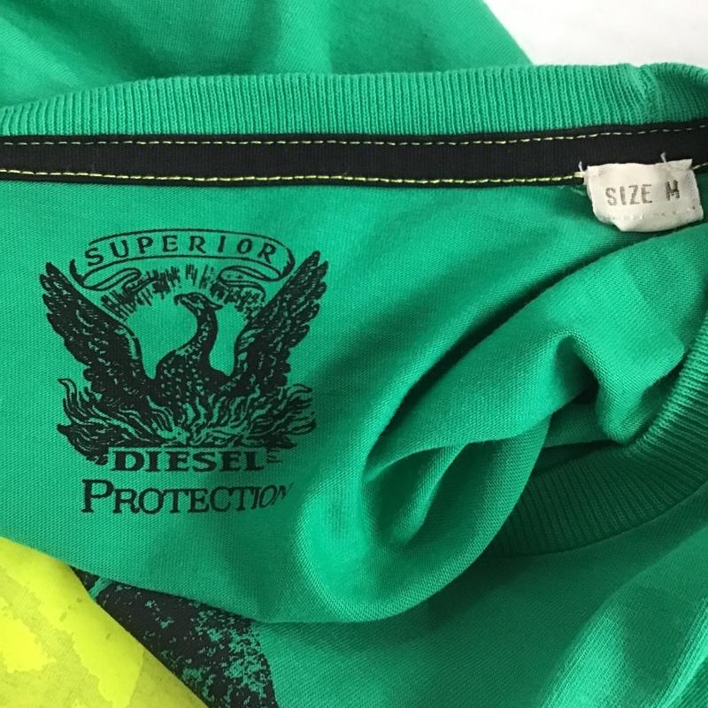 ディーゼル DIESEL Tシャツ 半袖 M プリント 緑 / グリーン /  メンズ USED 古着 中古 10097976