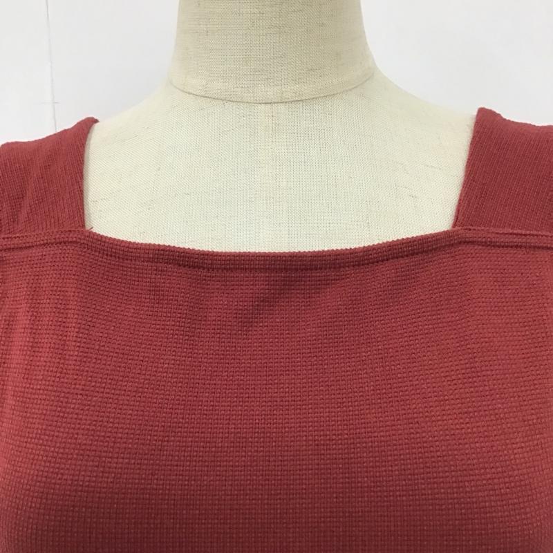 マウジー MOUSSY ワンピース ロングスカート 010AAH80-5670 BACK KNOT DRESS 鹿の子 FREE 無地 ボルドー / ボルドー /  レディース USED 古着 中古 10098002