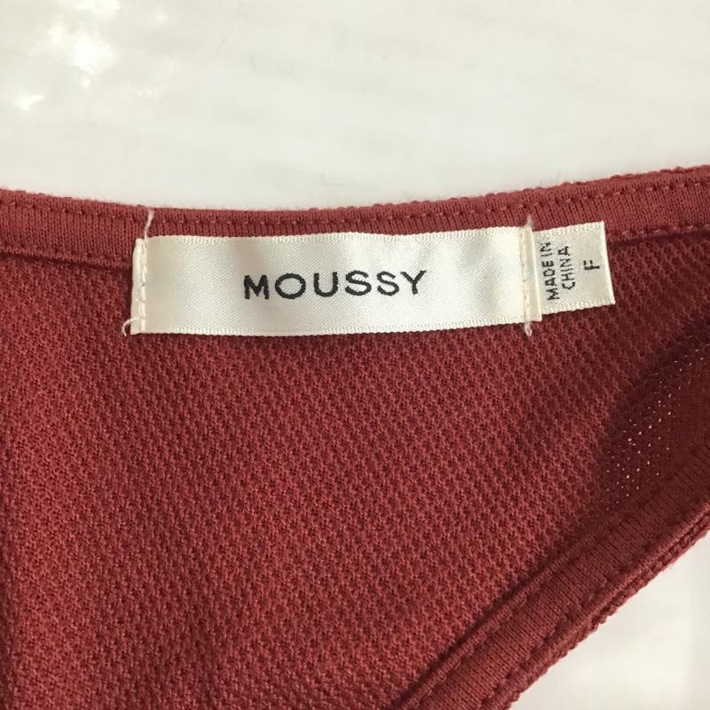 マウジー MOUSSY ワンピース ロングスカート 010AAH80-5670 BACK KNOT DRESS 鹿の子 FREE 無地 ボルドー / ボルドー /  レディース USED 古着 中古 10098002