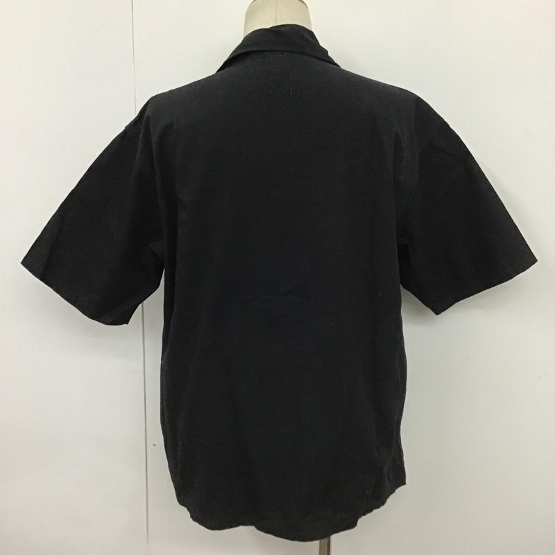 ガンホー GUNG HO シャツ、ブラウス 半袖 212-1023 FATIGUESHIRTSHORTSLEEVE 半袖シャツ カジュアルシャツ FREAKSSTORE M 無地 黒 / ブラック /  メンズ USED 古着 中古 10098020