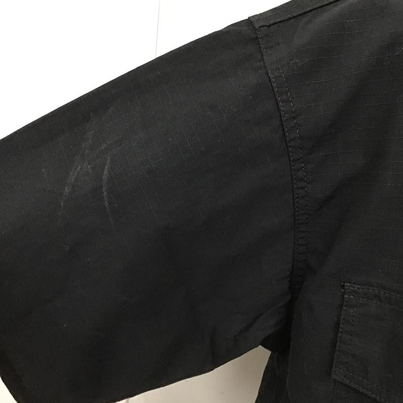 ガンホー GUNG HO シャツ、ブラウス 半袖 212-1023 FATIGUESHIRTSHORTSLEEVE 半袖シャツ カジュアルシャツ FREAKSSTORE M 無地 黒 / ブラック /  メンズ USED 古着 中古 10098020