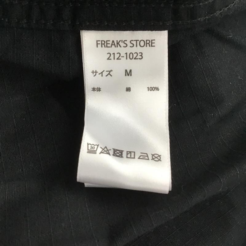 ガンホー GUNG HO シャツ、ブラウス 半袖 212-1023 FATIGUESHIRTSHORTSLEEVE 半袖シャツ カジュアルシャツ FREAKSSTORE M 無地 黒 / ブラック /  メンズ USED 古着 中古 10098020
