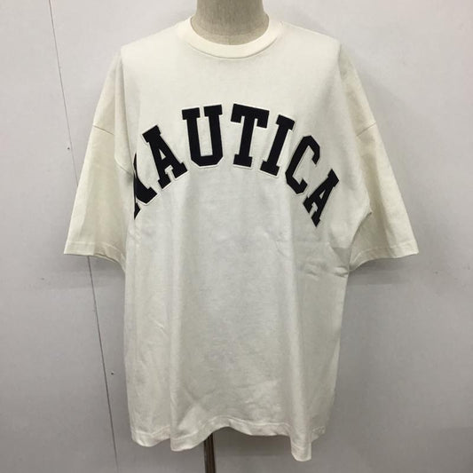 ノーティカ NAUTICA カットソー 半袖 212-1276 FREAKSSTORE 半袖カットソー プリントTシャツ クルーネックカットソー XL ロゴ、文字 白 / ホワイト /  メンズ USED 古着 中古 10098022