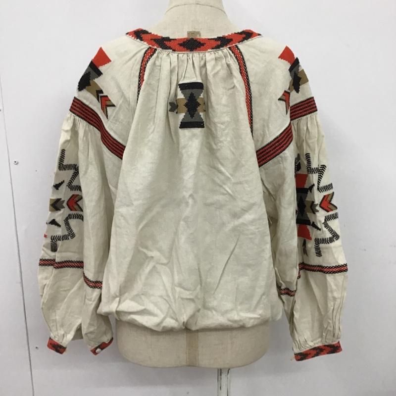 スライ SLY カットソー 長袖 0309SY30-0320 FREE 刺繍 黒 / ブラック / X 赤 / レッド / X アイボリー / アイボリー /  レディース USED 古着 中古 10098023