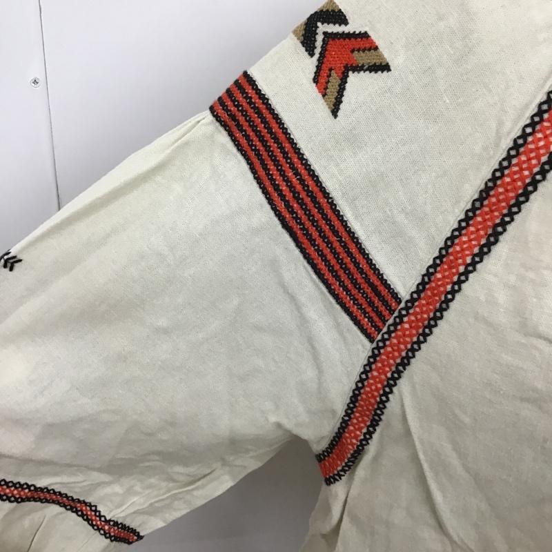 スライ SLY カットソー 長袖 0309SY30-0320 FREE 刺繍 黒 / ブラック / X 赤 / レッド / X アイボリー / アイボリー /  レディース USED 古着 中古 10098023