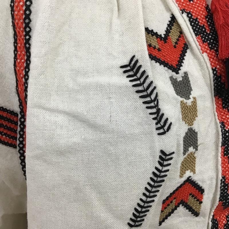 スライ SLY カットソー 長袖 0309SY30-0320 FREE 刺繍 黒 / ブラック / X 赤 / レッド / X アイボリー / アイボリー /  レディース USED 古着 中古 10098023