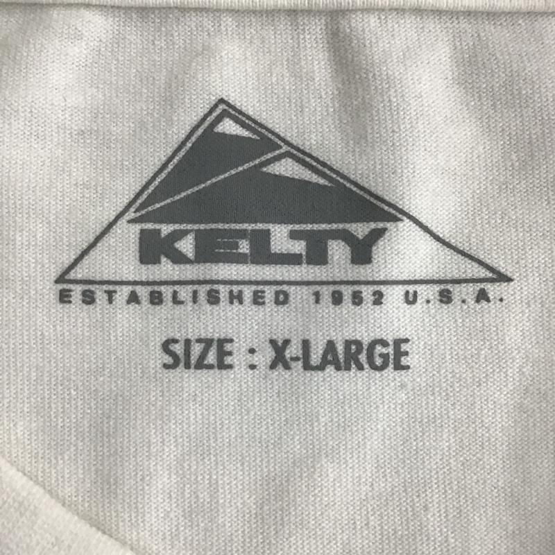 ケルティ KELTY Tシャツ 半袖 7525-613-0145 KELTY別注アウトドアポケットTシャツ 半袖カットソー ポケットTシャツ ユニセックス XL 無地 白 / ホワイト /  メンズ USED 古着 中古 10098027