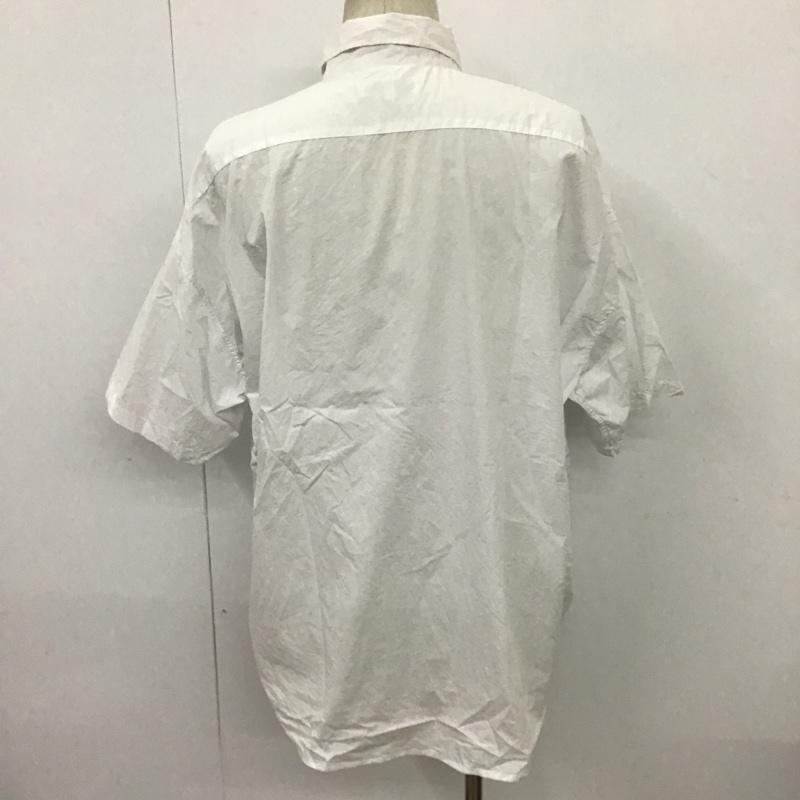 ユーエスポロアッスン U.S.POLO ASSN. シャツ、ブラウス 半袖 PL12703 ビックシルエットシャツ 半袖シャツ カラーシャツ カジュアルシャツ L ロゴ、文字 白 / ホワイト /  メンズ USED 古着 中古 10098032