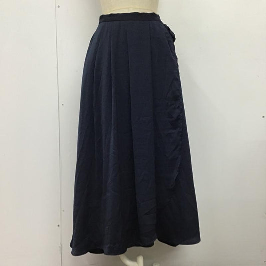 サニーレーベル Sonny Label スカート ロングスカート LA76-25F002 サイドリボンタックスカート FREE 無地 紺 / ネイビー /  レディース USED 古着 中古 10098033