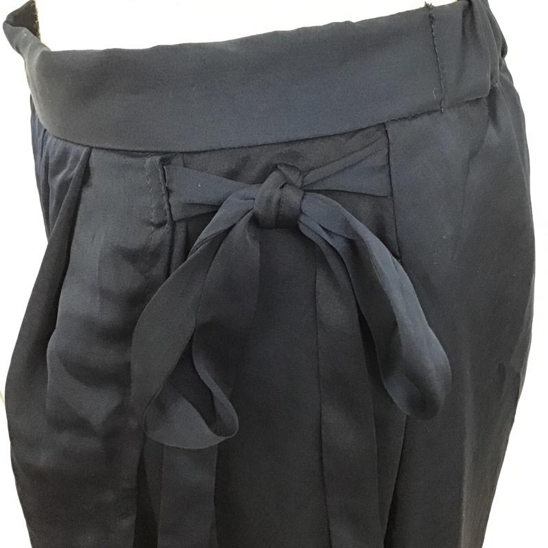 サニーレーベル Sonny Label スカート ロングスカート LA76-25F002 サイドリボンタックスカート FREE 無地 紺 / ネイビー /  レディース USED 古着 中古 10098033