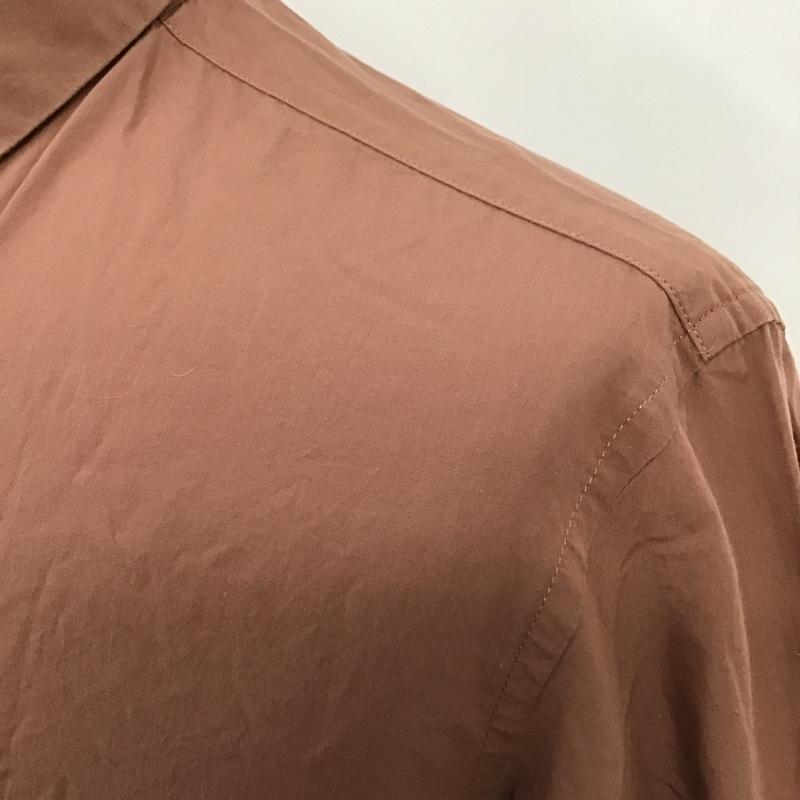 ラッドミュージシャン LAD MUSICIAN シャツ、ブラウス 長袖 2314-101 長袖シャツ カラーシャツ カジュアルシャツ 44 無地 茶 / ブラウン /  メンズ USED 古着 中古 10098034