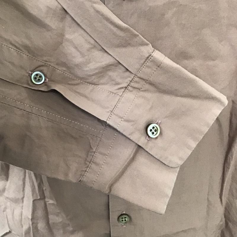 ラッドミュージシャン LAD MUSICIAN シャツ、ブラウス 長袖 2314-101 長袖シャツ カラーシャツ カジュアルシャツ 44 無地 茶 / ブラウン /  メンズ USED 古着 中古 10098034