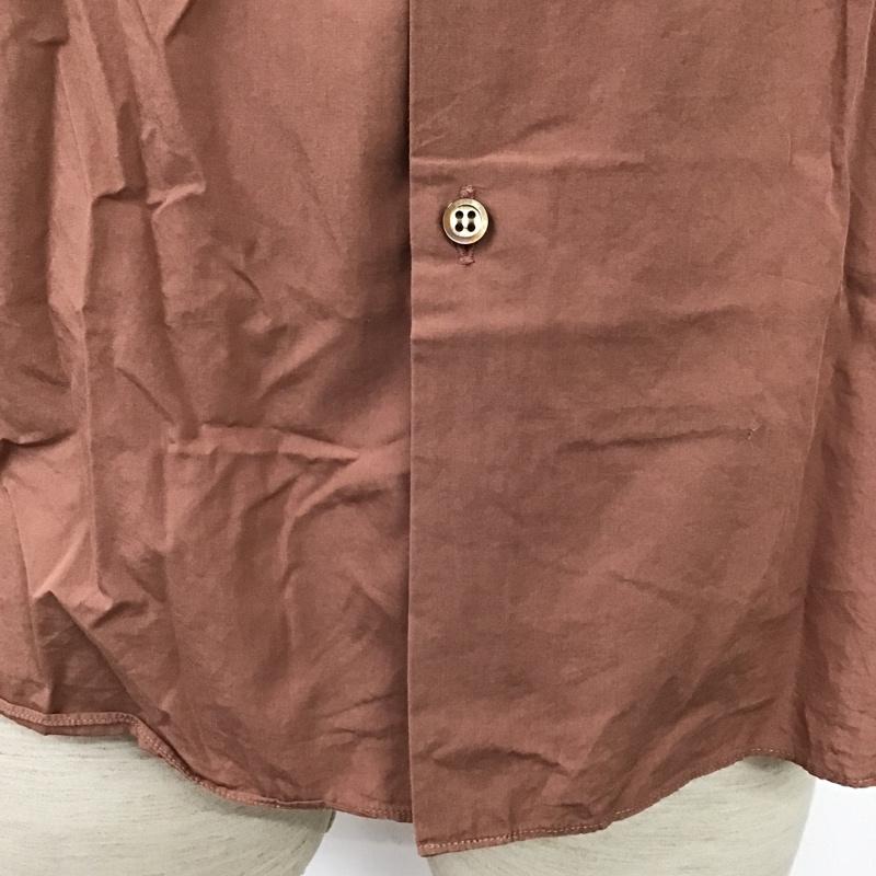 ラッドミュージシャン LAD MUSICIAN シャツ、ブラウス 長袖 2314-101 長袖シャツ カラーシャツ カジュアルシャツ 44 無地 茶 / ブラウン /  メンズ USED 古着 中古 10098034