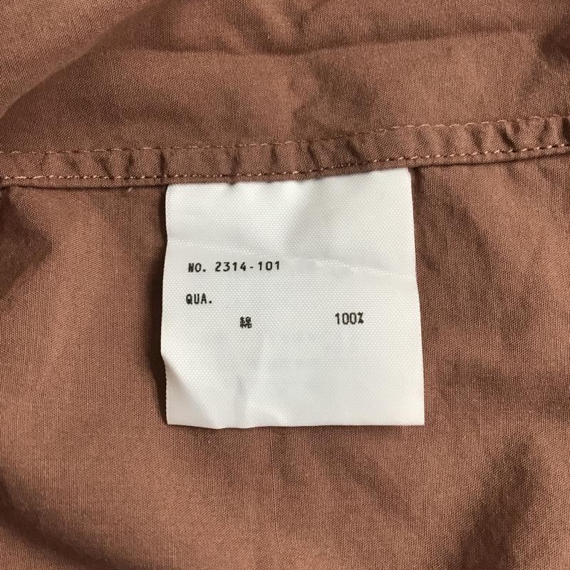 ラッドミュージシャン LAD MUSICIAN シャツ、ブラウス 長袖 2314-101 長袖シャツ カラーシャツ カジュアルシャツ 44 無地 茶 / ブラウン /  メンズ USED 古着 中古 10098034