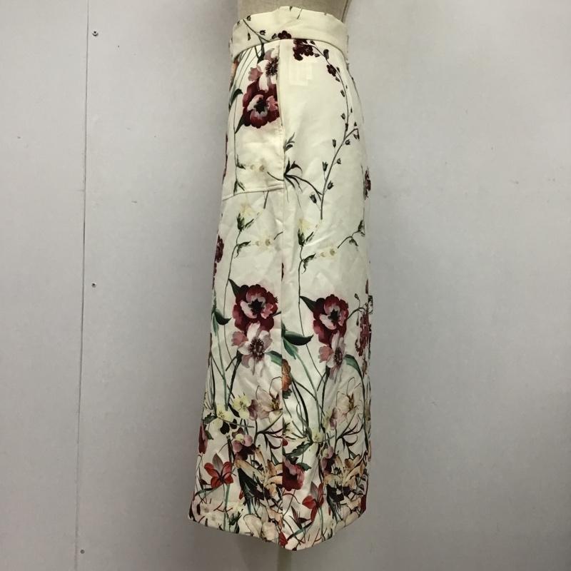 ザラ ZARA スカート ひざ丈スカート 2252 627 251 ボックスプリーツ XS 花柄 マルチカラー / マルチカラー /  レディース USED 古着 中古 10098049