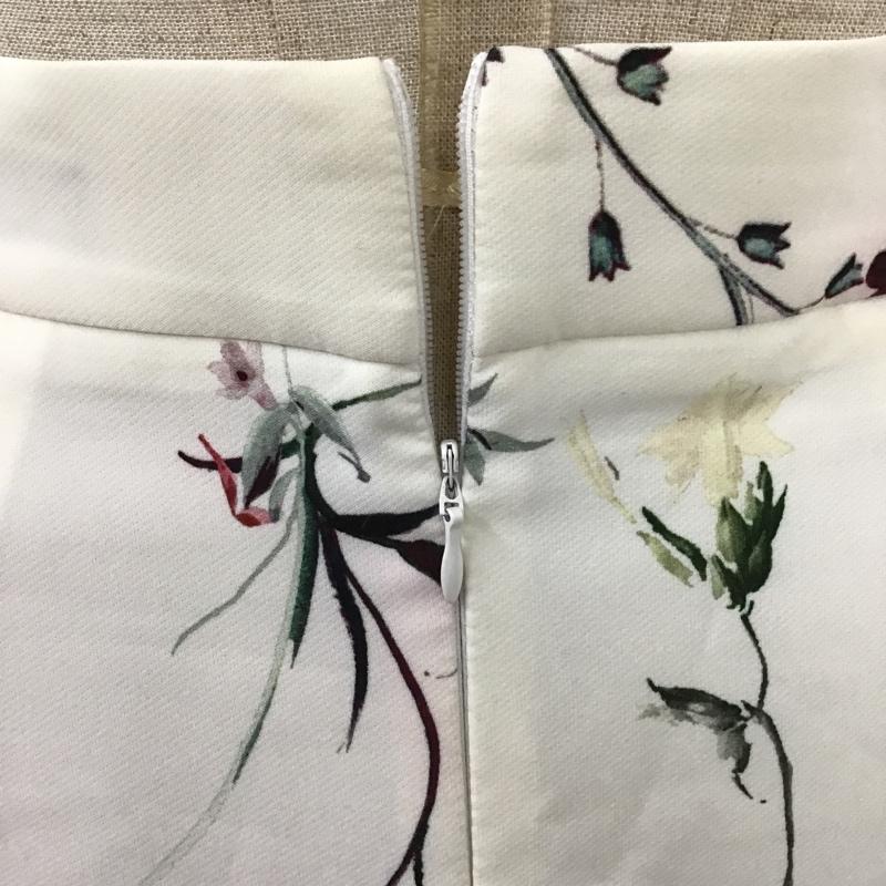 ザラ ZARA スカート ひざ丈スカート 2252 627 251 ボックスプリーツ XS 花柄 マルチカラー / マルチカラー /  レディース USED 古着 中古 10098049