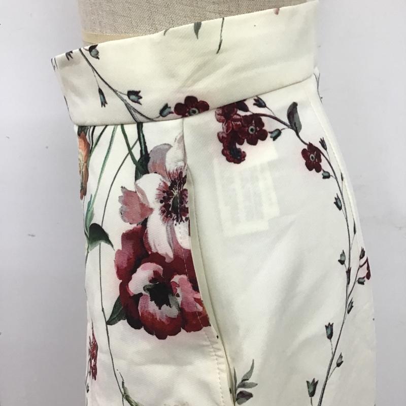 ザラ ZARA スカート ひざ丈スカート 2252 627 251 ボックスプリーツ XS 花柄 マルチカラー / マルチカラー /  レディース USED 古着 中古 10098049