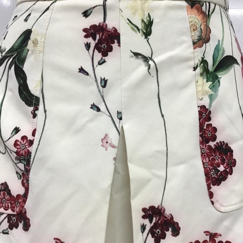 ザラ ZARA スカート ひざ丈スカート 2252 627 251 ボックスプリーツ XS 花柄 マルチカラー / マルチカラー /  レディース USED 古着 中古 10098049